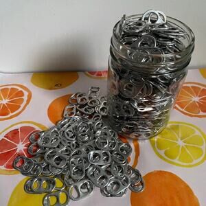 Aluminum Soda Can Pull Tabs (500 total) For Collecting Charity or Crafting